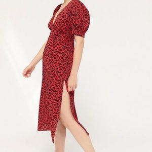 Urban Outfitters Leopard Button- Down Dress